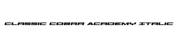 Classic Cobra Academy Italic  Frei Schriftart Herunterladen