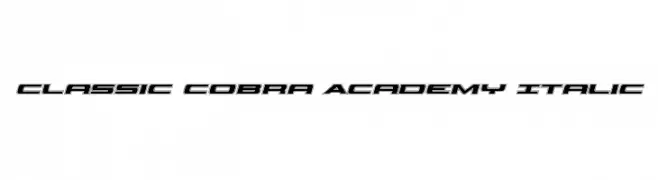 Classic Cobra Academy Italic  नि: शुल्क फ़ॉन्ट्स डाउनलोड