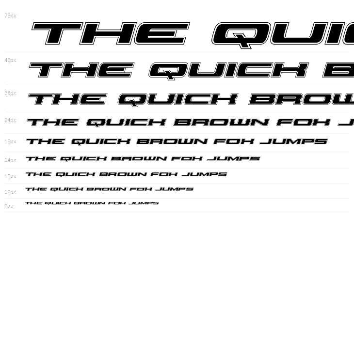 Classic Cobra Academy Italic Waterfall