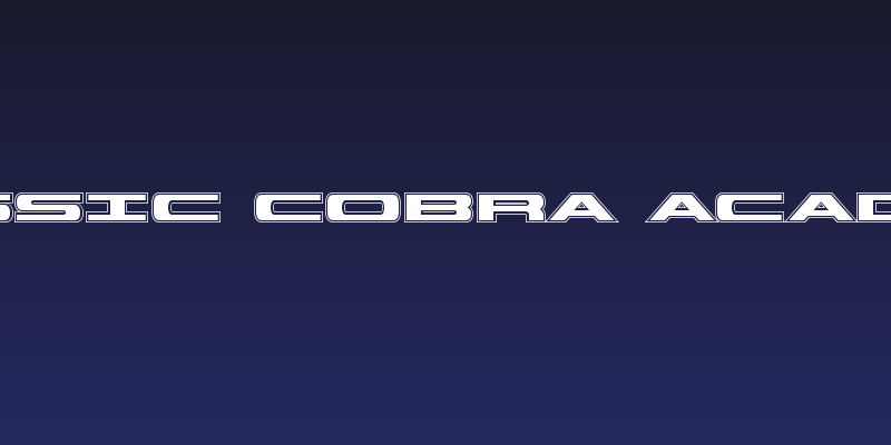 Classic Cobra Academy Social Header