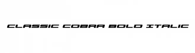 Classic Cobra Bold Italic  les polices de caractères gratuit tlcharger