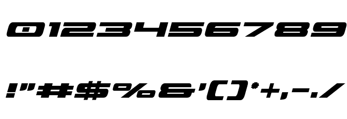 Classic Cobra Bold Italic Font OTHER CHARS