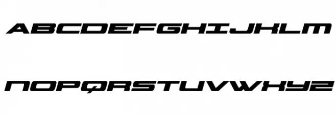 Classic Cobra Bold Italic Caratteri MAIUSCOLE
