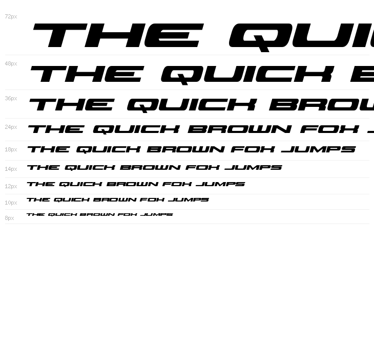 Classic Cobra Bold Italic Waterfall