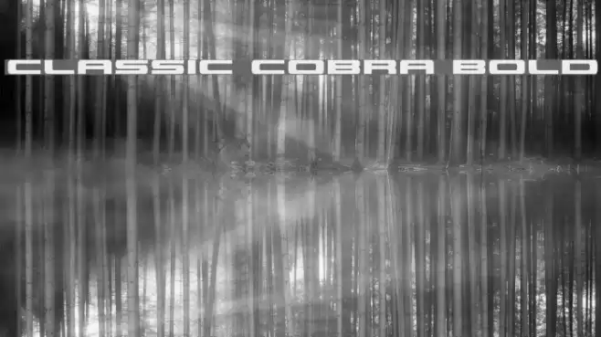 Classic Cobra Bold Font examples