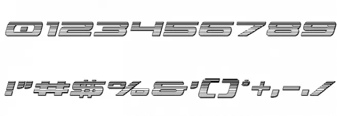 Classic Cobra Chrome Italic Font OTHER CHARS