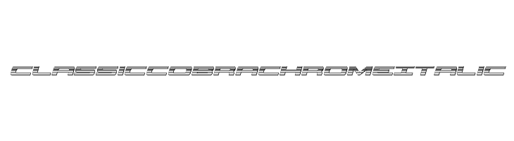 Classic Cobra Chrome Italic  नि: शुल्क फ़ॉन्ट्स डाउनलोड