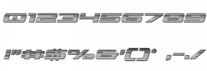 Classic Cobra Chrome Italic Font OTHER CHARS