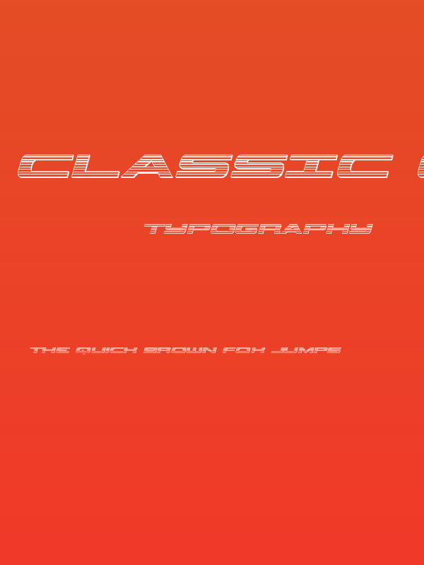 Classic Cobra Chrome Italic Poster