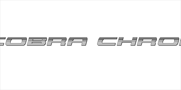 Classic Cobra Chrome Italic Logo