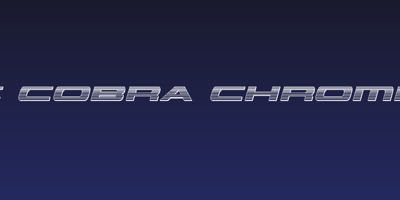 Classic Cobra Chrome Italic Social Header