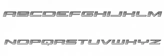 Classic Cobra Chrome Italic फ़ॉन्ट लोअरकेस