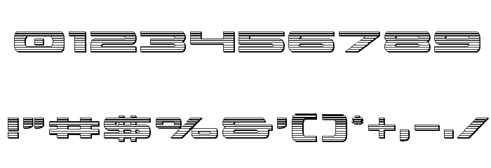 Classic Cobra Chrome Font OTHER CHARS