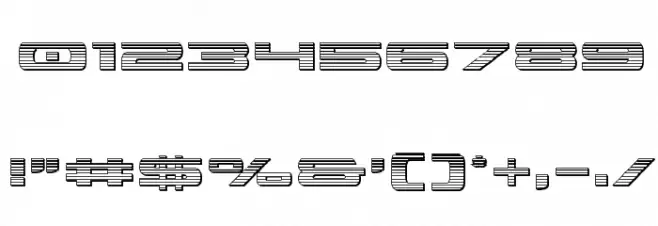 Classic Cobra Chrome Font OTHER CHARS