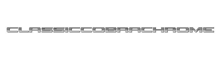Classic Cobra Chrome  Free Fonts Download