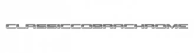 Classic Cobra Chrome  Frei Schriftart Herunterladen
