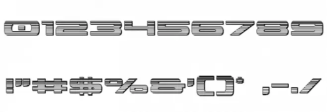 Classic Cobra Chrome Font OTHER CHARS