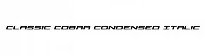 Classic Cobra Condensed Italic  Descarca Fonturi Gratis