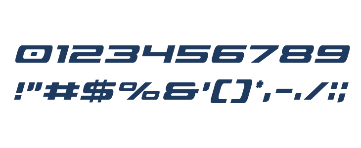 Classic Cobra Condensed Italic Other Characters