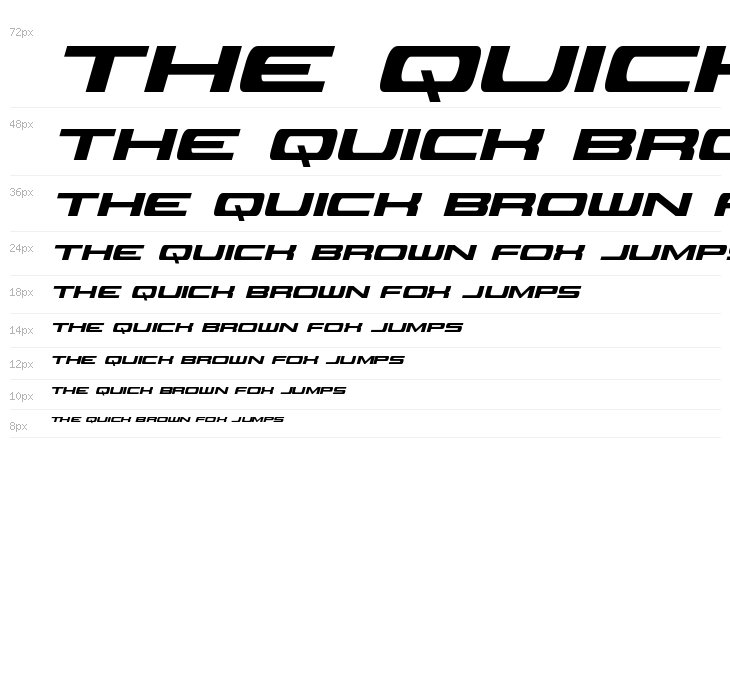 Classic Cobra Condensed Italic Waterfall