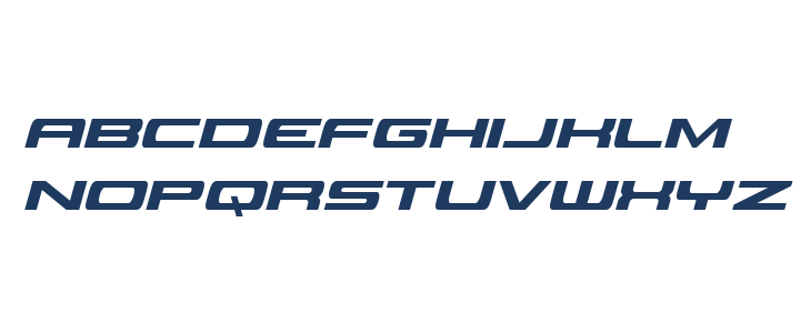 Classic Cobra Condensed Italic Lowercase