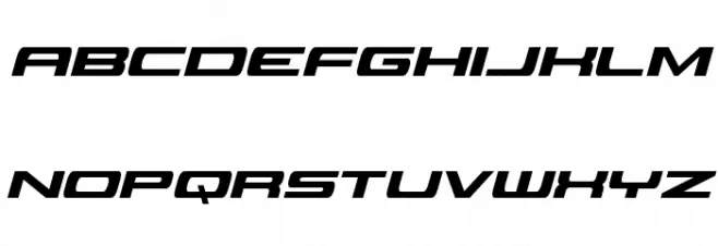 Classic Cobra Condensed Italic Caratteri MINUSCOLO