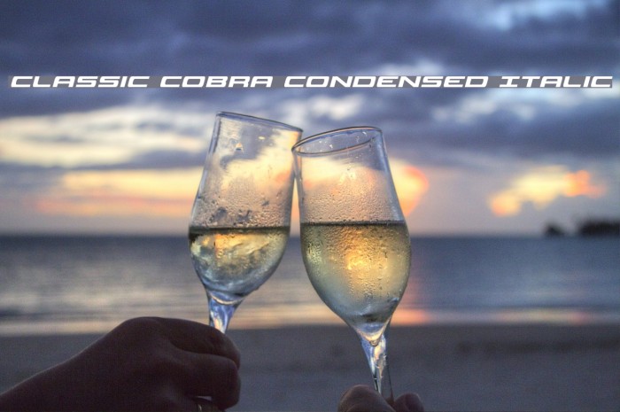 Classic Cobra Condensed Italic Example 3