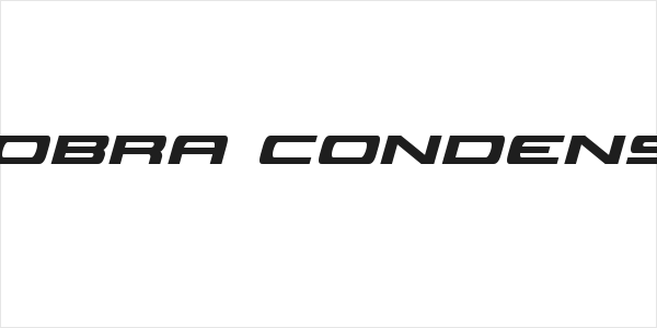 Classic Cobra Condensed Italic Logo