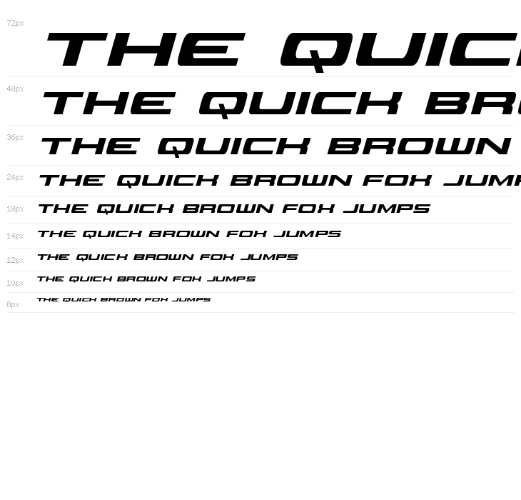 Classic Cobra Condensed Italic Waterfall