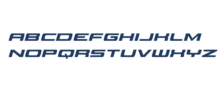 Classic Cobra Condensed Italic Lowercase