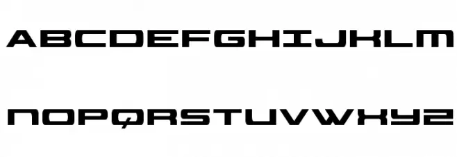 Classic Cobra Condensed 字体 大写