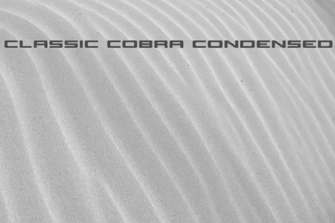 Classic Cobra Condensed Font examples