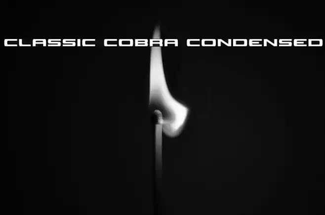 Classic Cobra Condensed Font examples