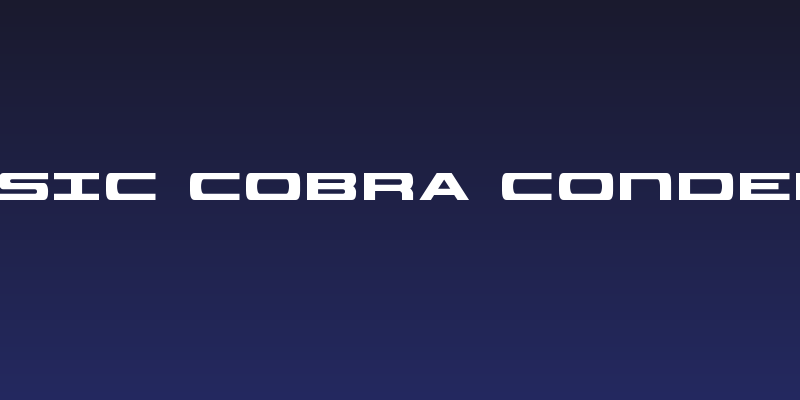 Classic Cobra Condensed Social Header