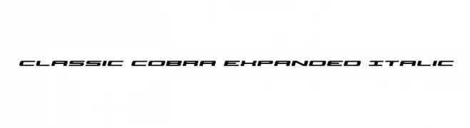 Classic Cobra Expanded Italic  フリーフォントのダウンロード