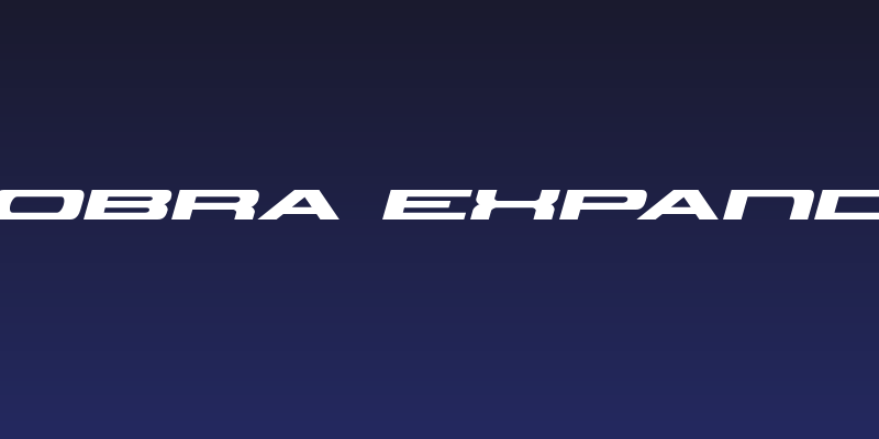 Classic Cobra Expanded Italic Social Header