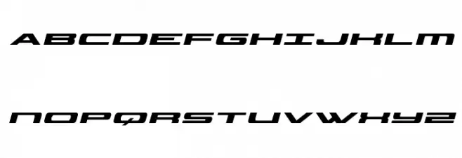 Classic Cobra Expanded Italic फ़ॉन्ट अपरकेस
