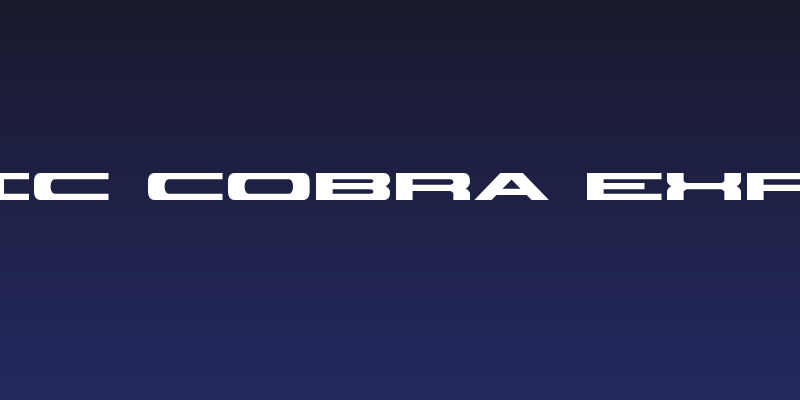 Classic Cobra Expanded Social Header