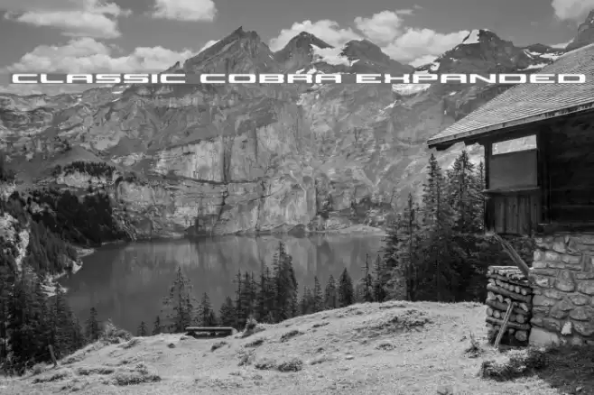 Classic Cobra Expanded Font examples