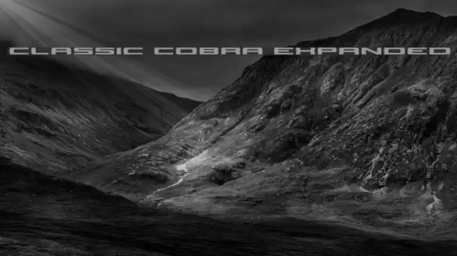 Classic Cobra Expanded Font examples