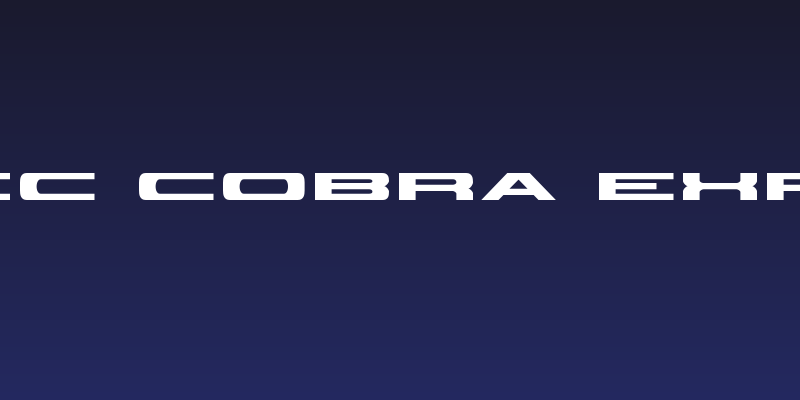 Classic Cobra Expanded Social Header