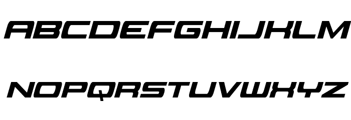 Classic Cobra Extra-Condensed Italic Font LOWERCASE
