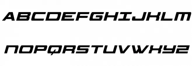 Classic Cobra Extra-Condensed Italic Fonte MAIÚSCULAS