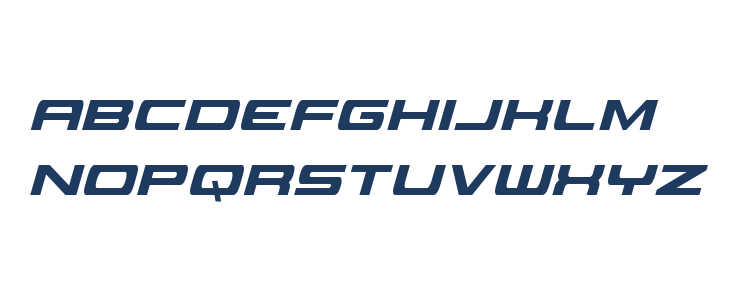 Classic Cobra Extra-Condensed Italic Lowercase