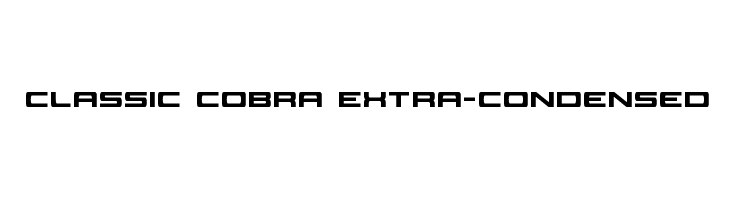 Classic Cobra Extra-Condensed  नि: शुल्क फ़ॉन्ट्स डाउनलोड