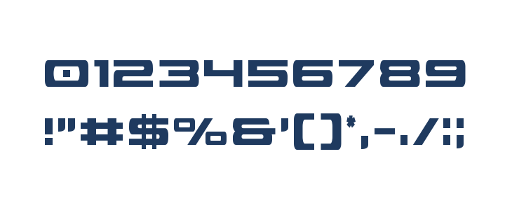 Classic Cobra Extra-Condensed Other Characters