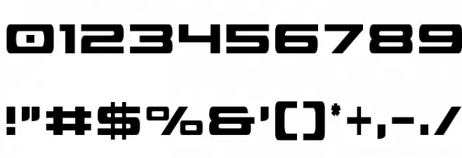 Classic Cobra Extra-Condensed Font OTHER CHARS