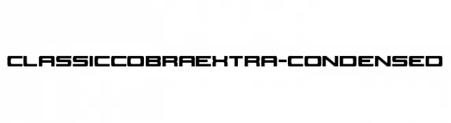 Classic Cobra Extra-Condensed  Frei Schriftart Herunterladen