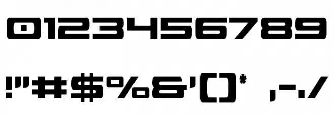Classic Cobra Extra-Condensed Font OTHER CHARS