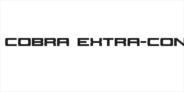 Classic Cobra Extra-Condensed Logo